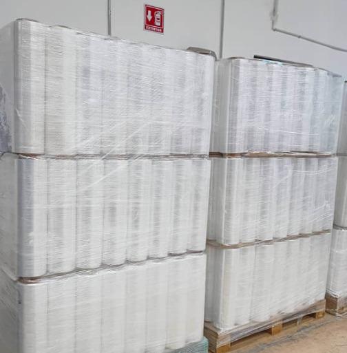 Tarima de Emplaye Calibre 50 – 320 Rollos | 18" x 1000 pies | Envío Gratis